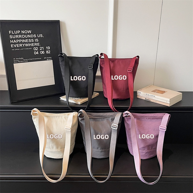 Women Bags Logo - Custom Logo/Design Bucket Tote Bag Adjustable