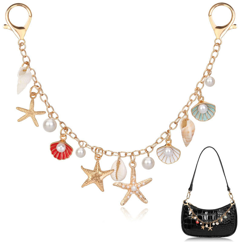 Women Bags Purses - Bag Charms for Handbags Golden Keychain