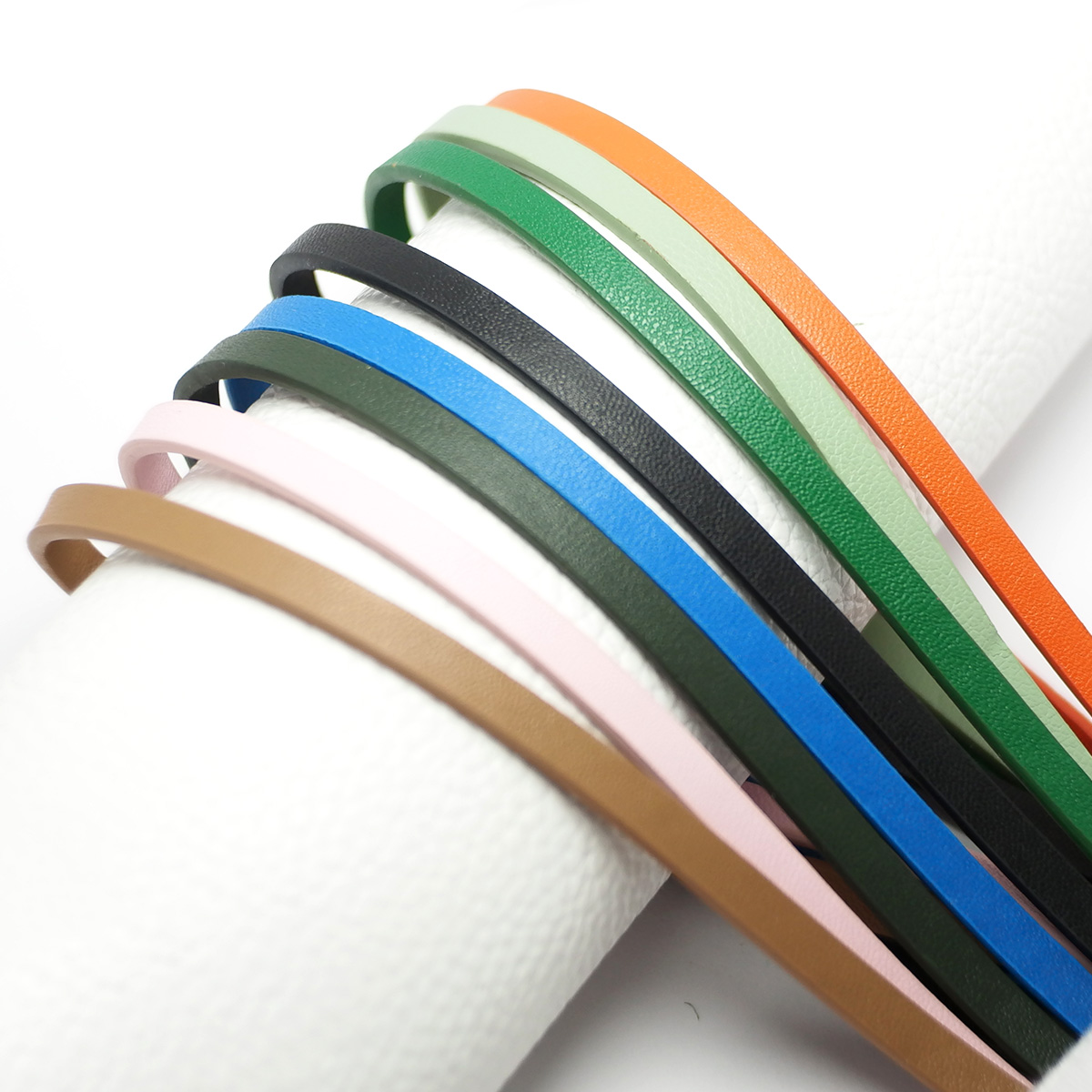 Saddle Bag Leather - 45inches Soft Faux leather cord,Fine Litchi