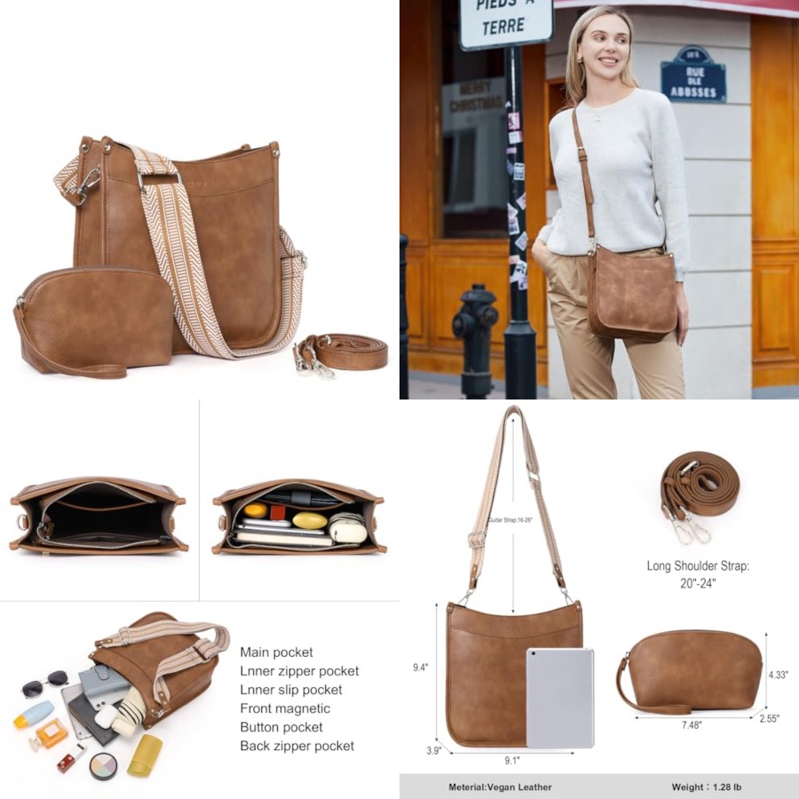 Women'S Crossbody Bags - CLUCI Purses for Women, Vegen Leather
