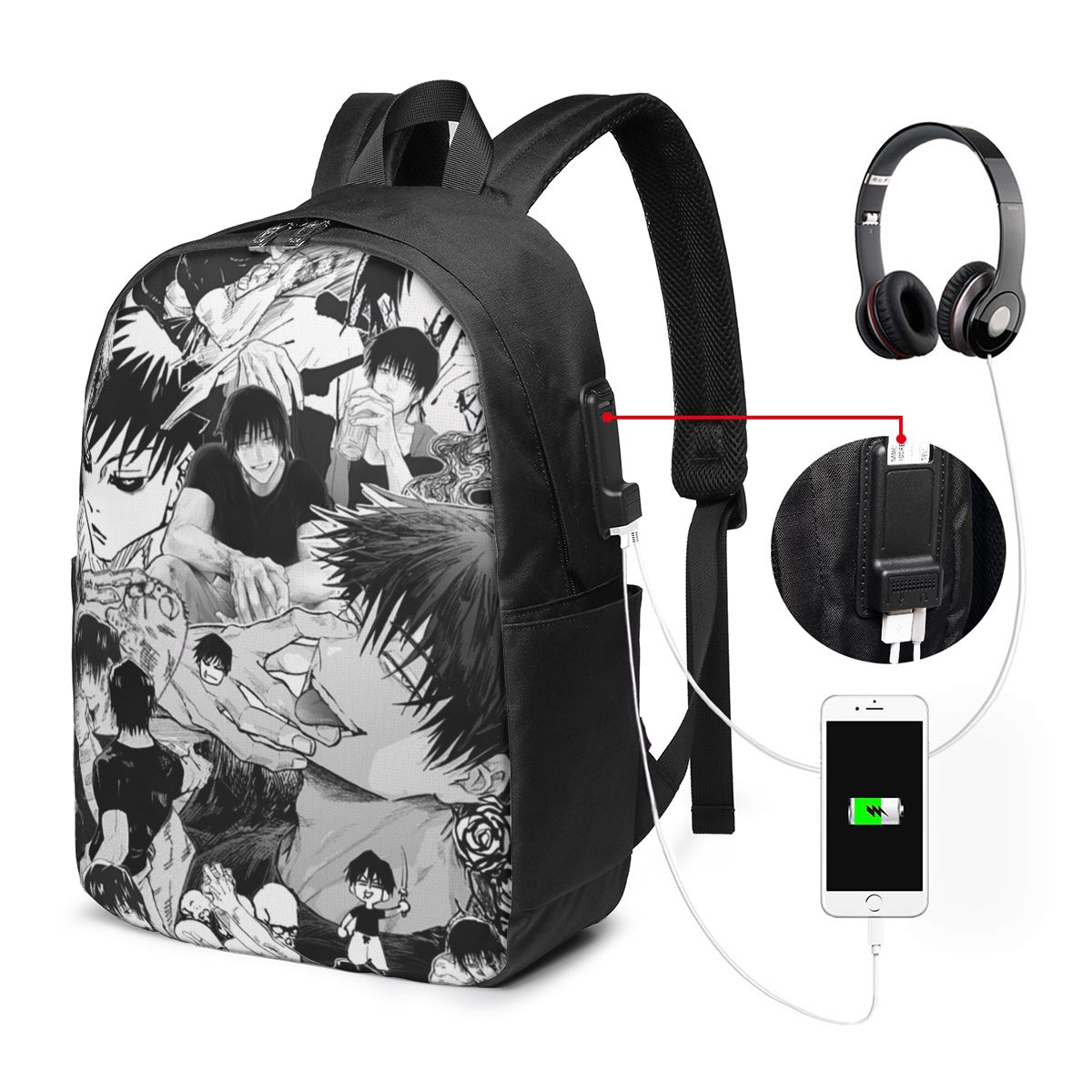 Woman In Bag - Tokyo Revengers Toji Fushiguro Backpack Travel