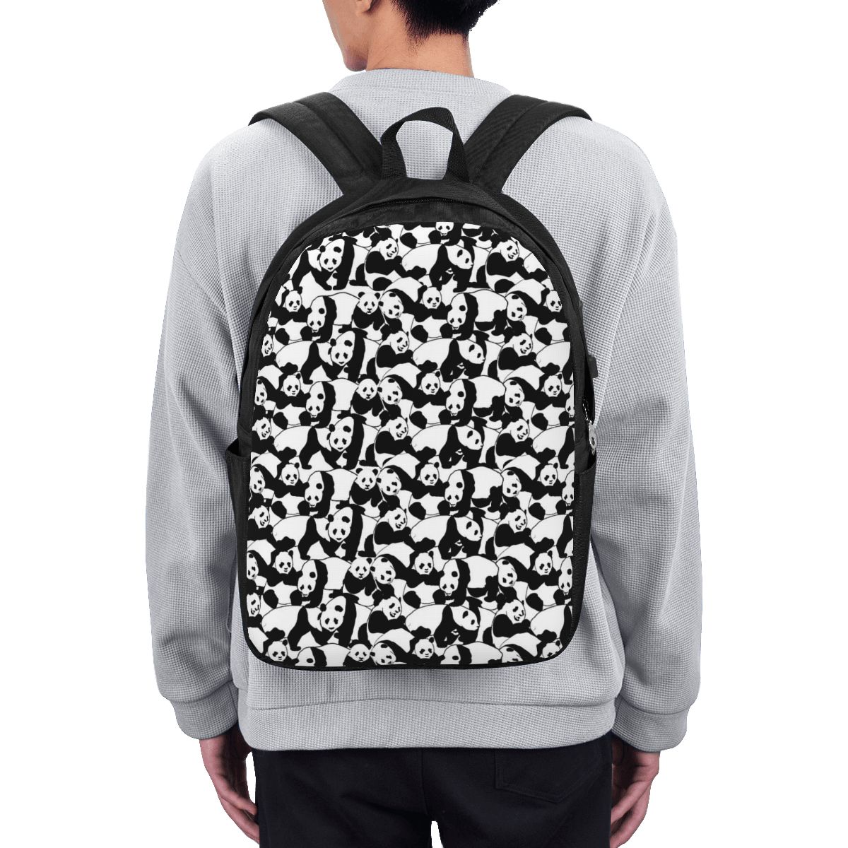 Women Bags For College - Panda Pattern Backpack Travel Notebook Bag