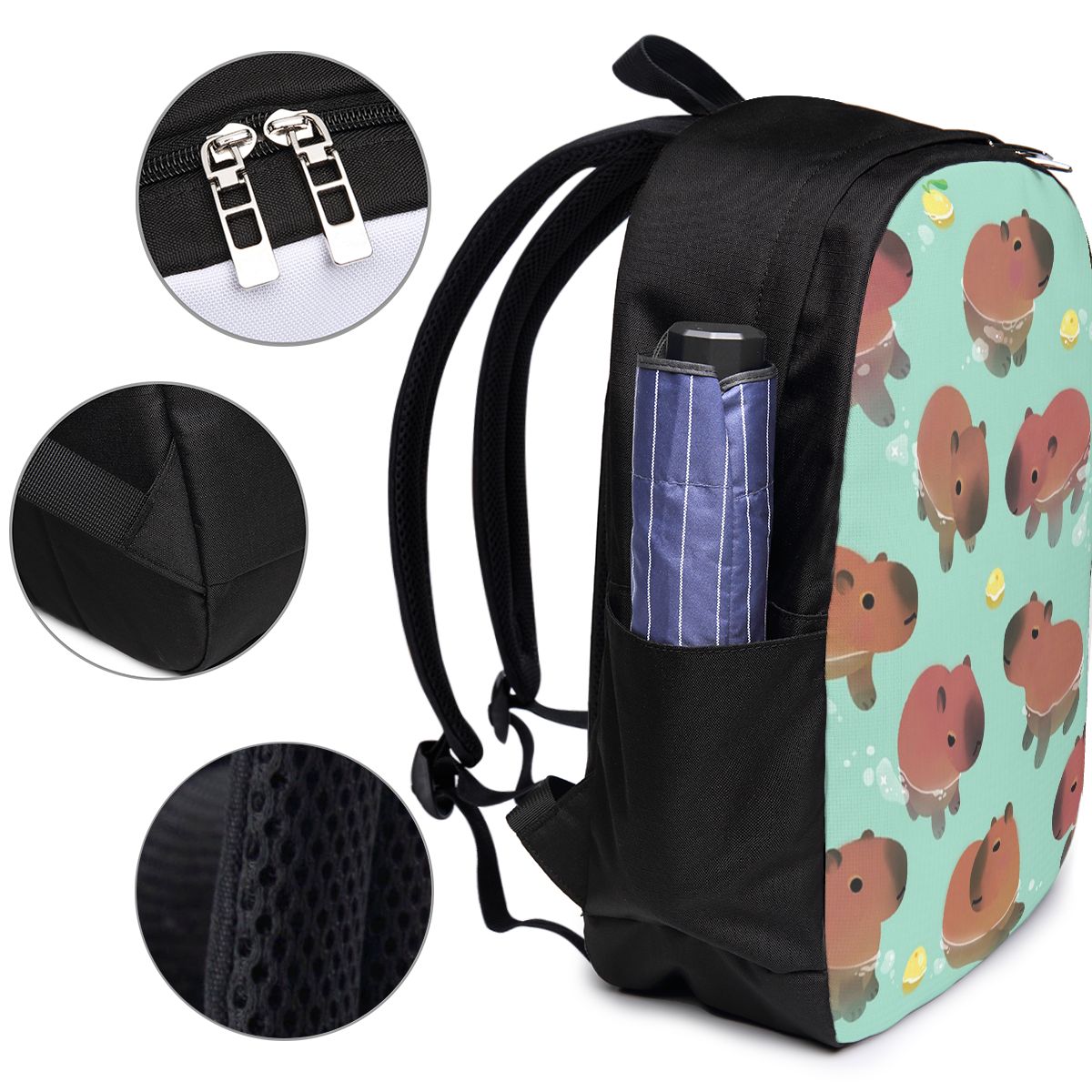 Capybara Animal Pattern Backpa - đánh giá và giá Women Bags For College
