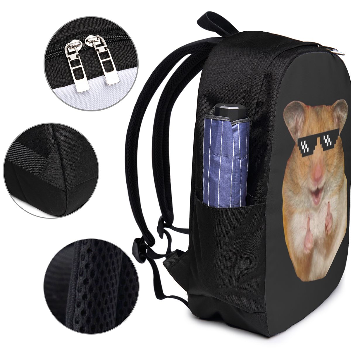 Funny Hamster Backpack Travel  - đánh giá và giá Woman In Bag