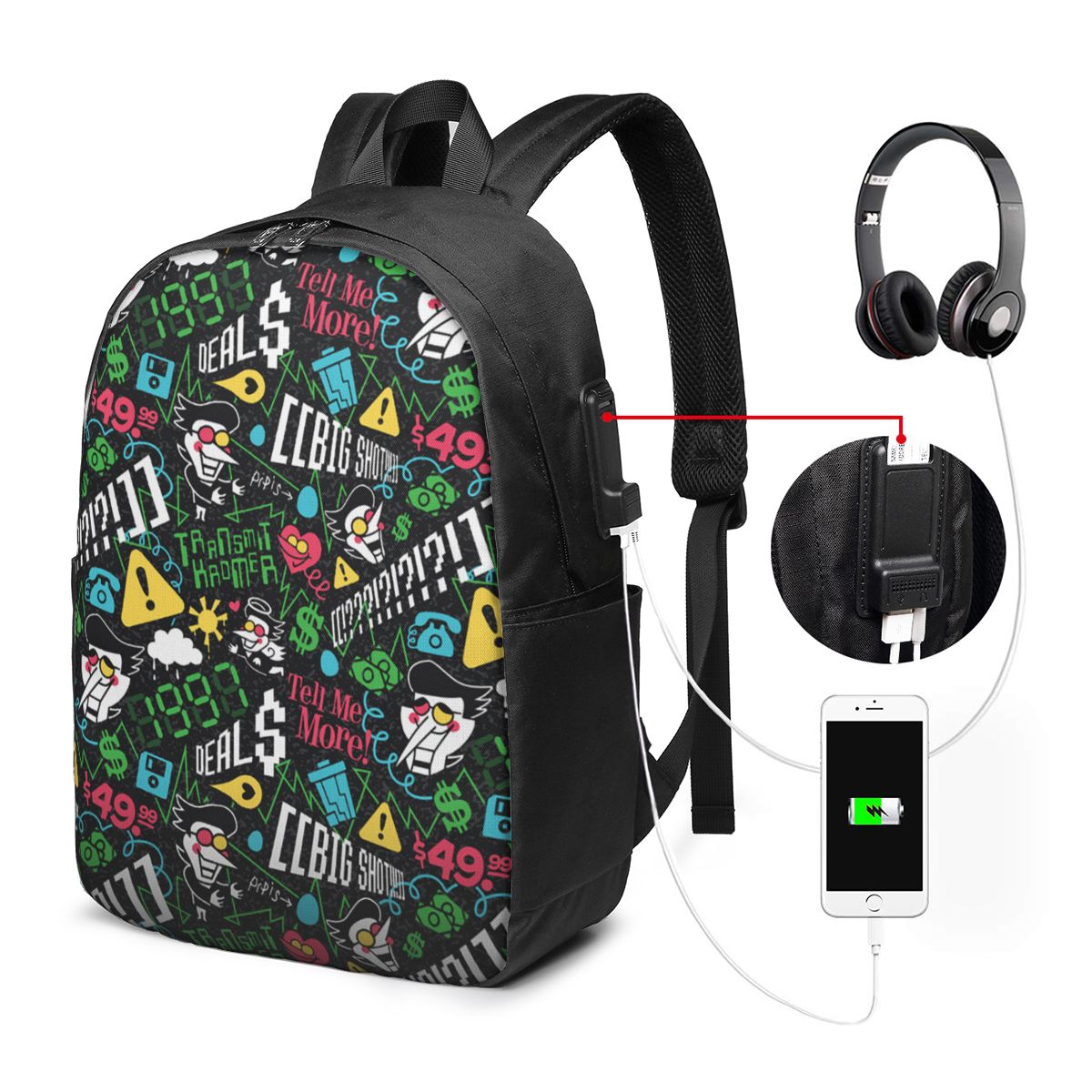 Deltarune SPAMTON G Backpack T - đánh giá và giá Woman In Bag