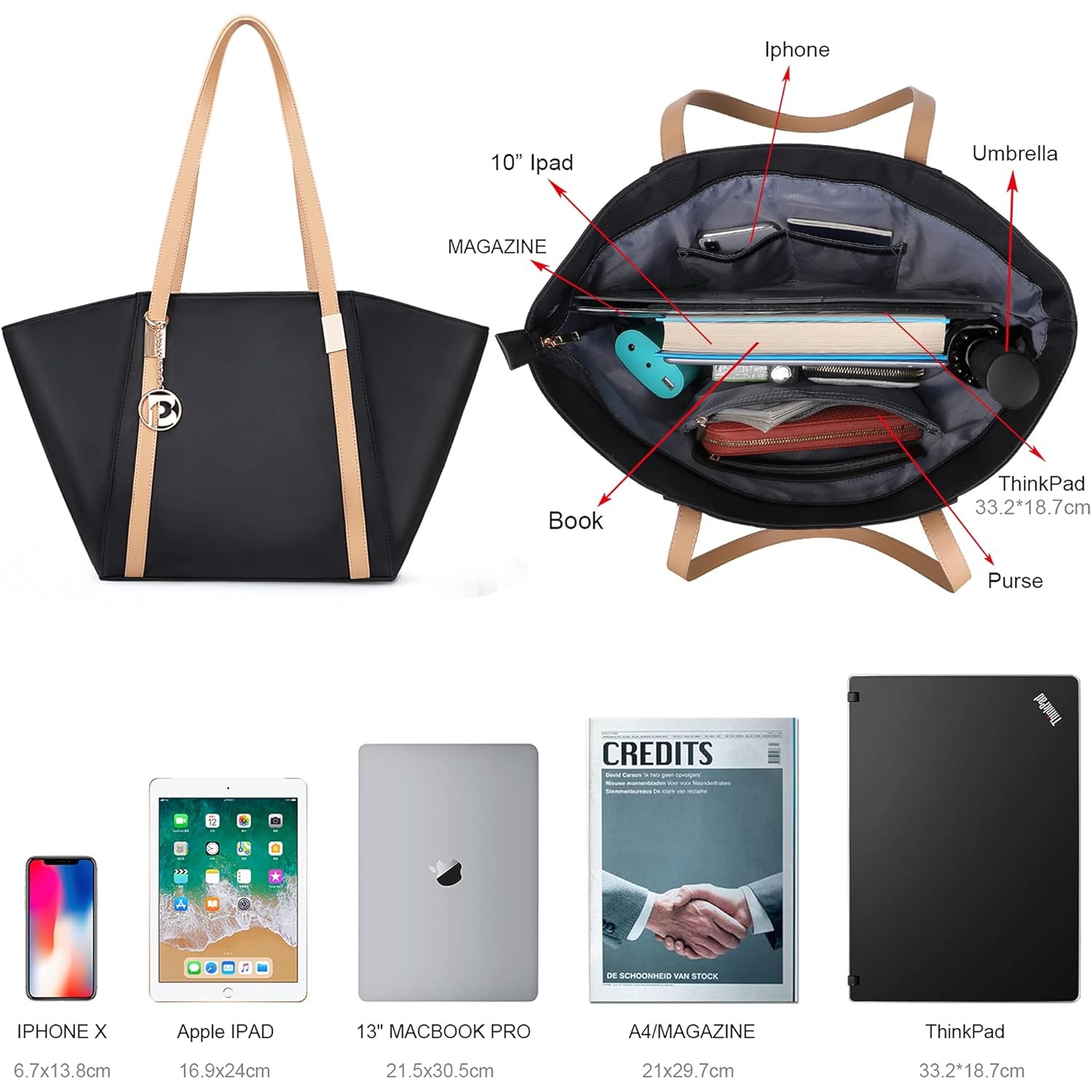Women Large Capacity Tote Bag  - đánh giá và giá Women'S Best Bags For Work