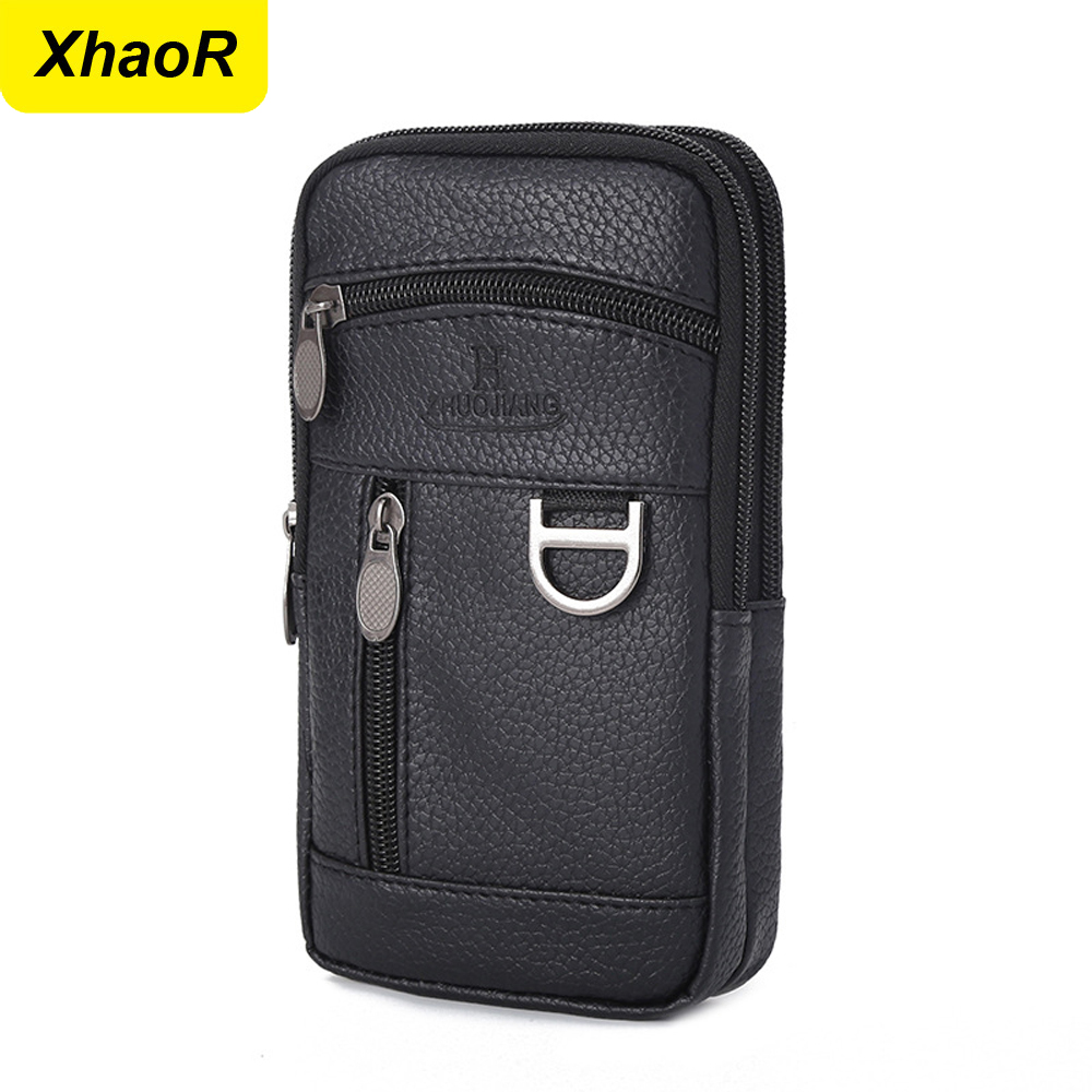 Men Waist Bag Mobile Phone Bag - đánh giá và giá Saddle Bag Leather