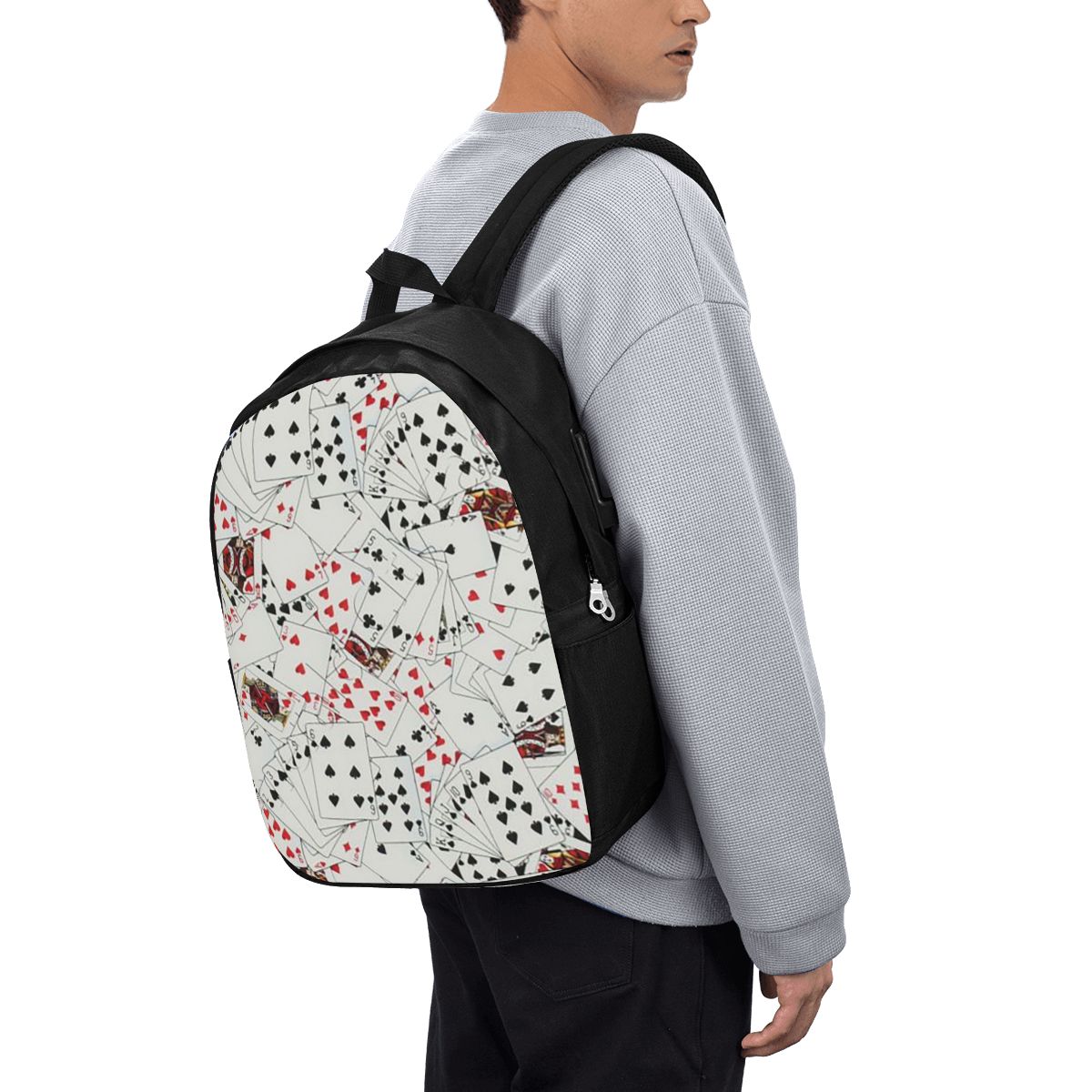 Playing Cards Poker Print Back - đánh giá và giá Women Bags For College
