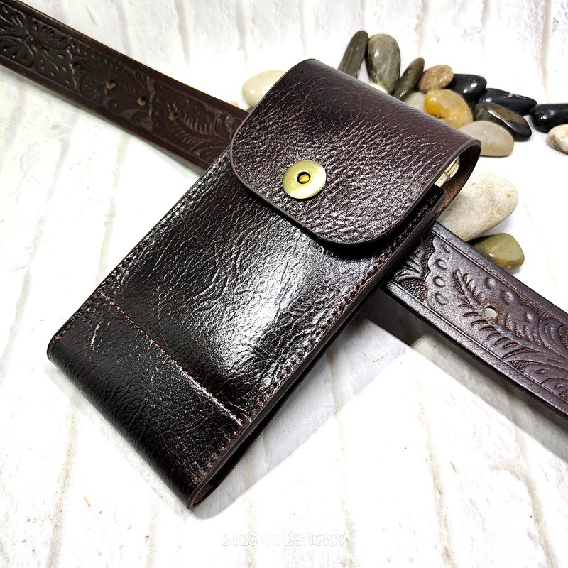 Mobile Phone Waist Bag Holster - đánh giá và giá Saddle Bag Leather