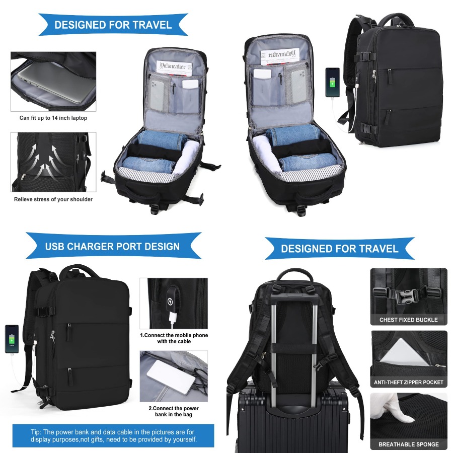 【New Arrival】Black Travel Back - đánh giá và giá Woman In Bag
