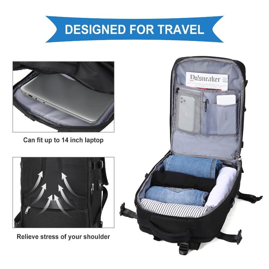 【New Arrival】Black Travel Back - đánh giá và giá Woman In Bag