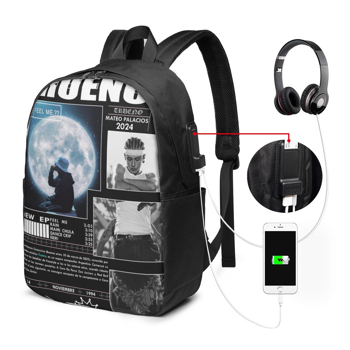 Funny Trueno Hip Hop Rapper Ba - đánh giá và giá Woman In Bag