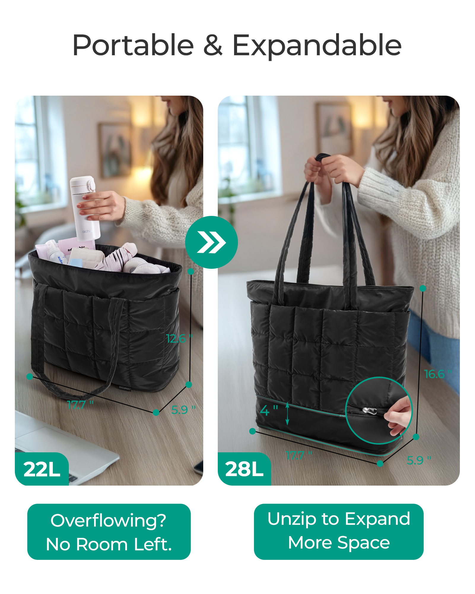 BAGSMART Travel Tote Bag Women - đánh giá và giá Women Bags For Office