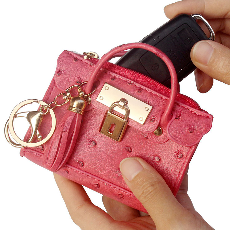 Multifunction Leather Key Bag  - đánh giá và giá Women Bags Mini