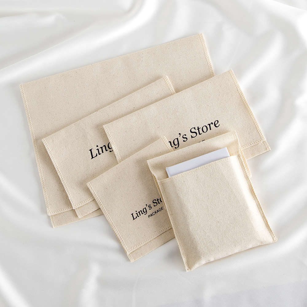 Custom Logo Canvas Cotton Musl - đánh giá và giá Flap Bag Envelope