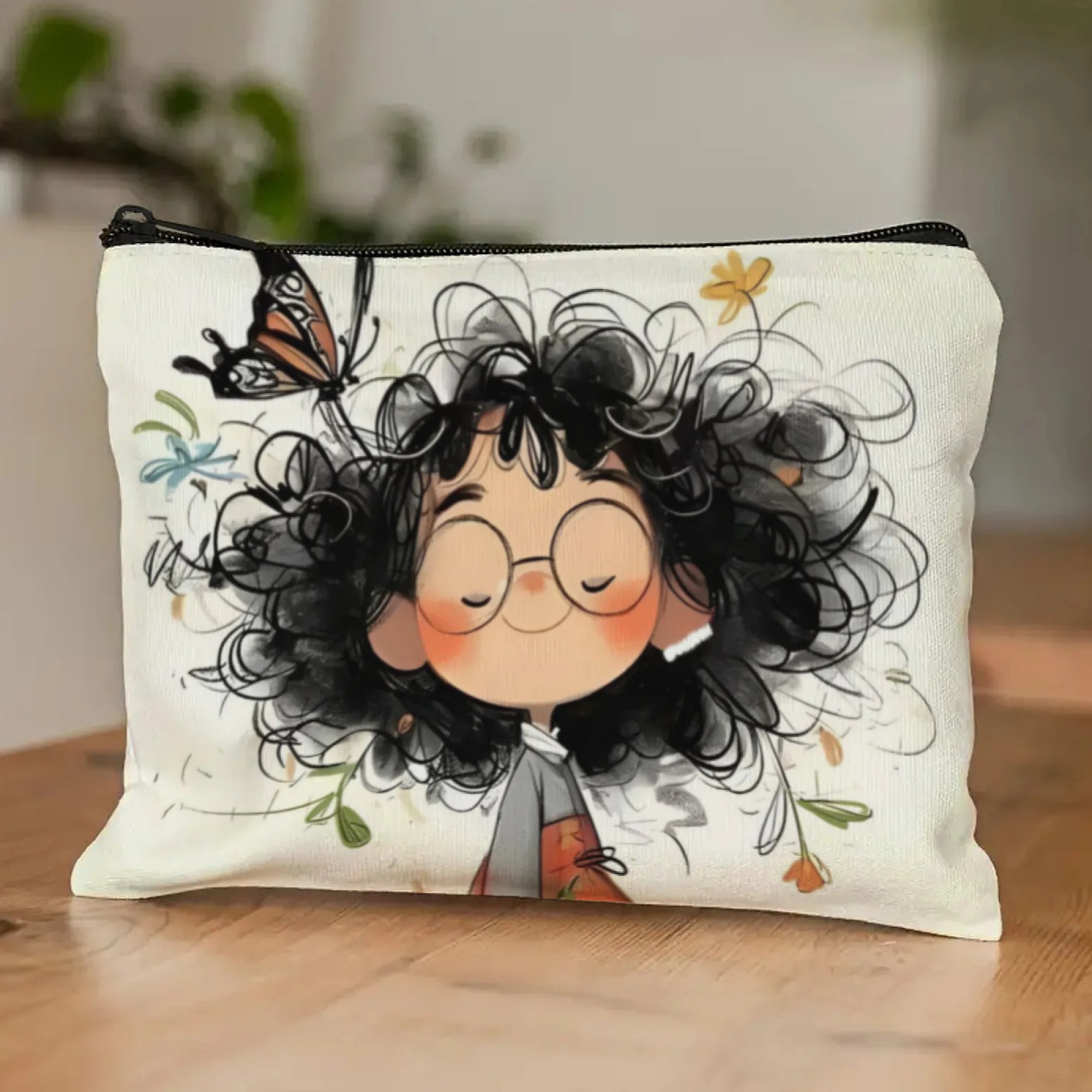 Cartoon Girl Makeup Bag Zipper - đánh giá và giá Women Bags Purses