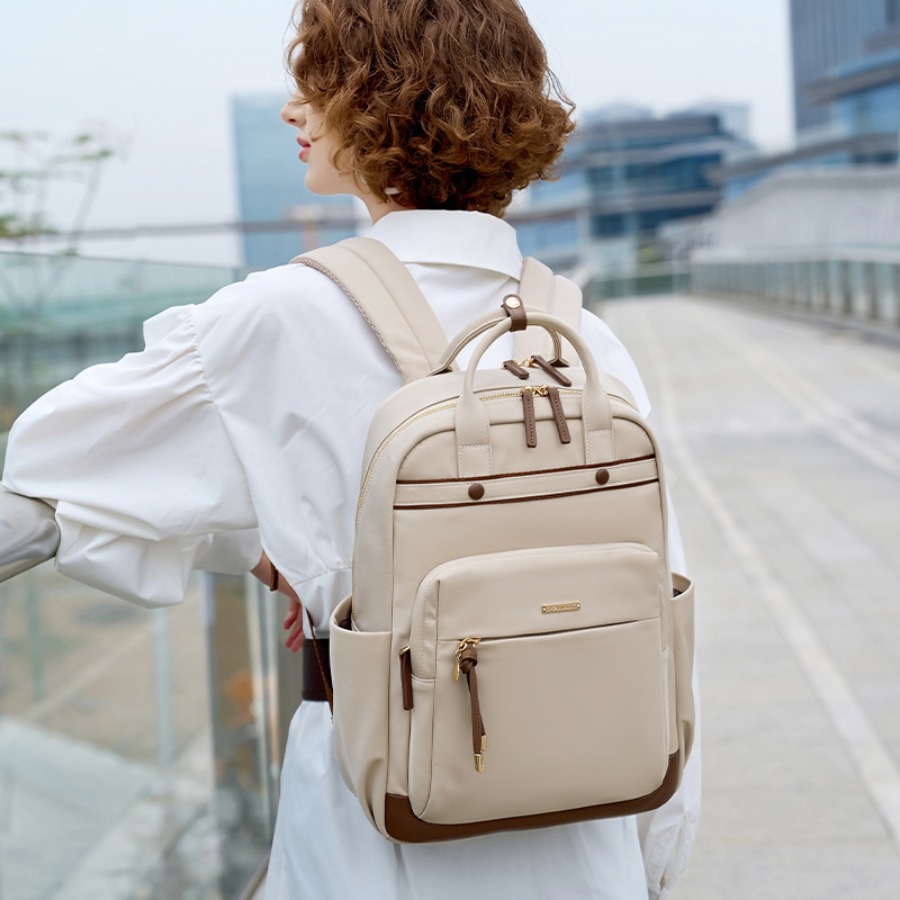 【New Arrival】Chic Beige & Brow - đánh giá và giá Women Bags Purses