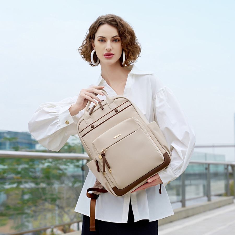【New Arrival】Chic Beige & Brow - đánh giá và giá Women Bags Purses