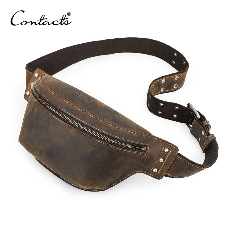CONTACT'S Genuine Leather Wais - đánh giá và giá Saddle Bag Leather