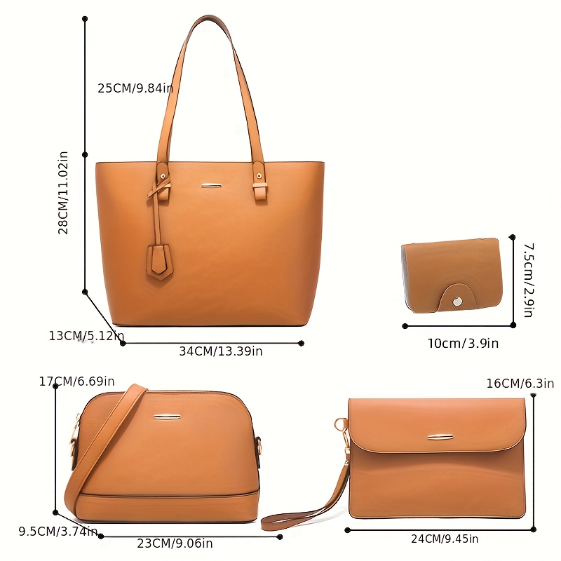 4pcs Fashion Women's Bag Sets  - đánh giá và giá Women'S Crossbody Bags