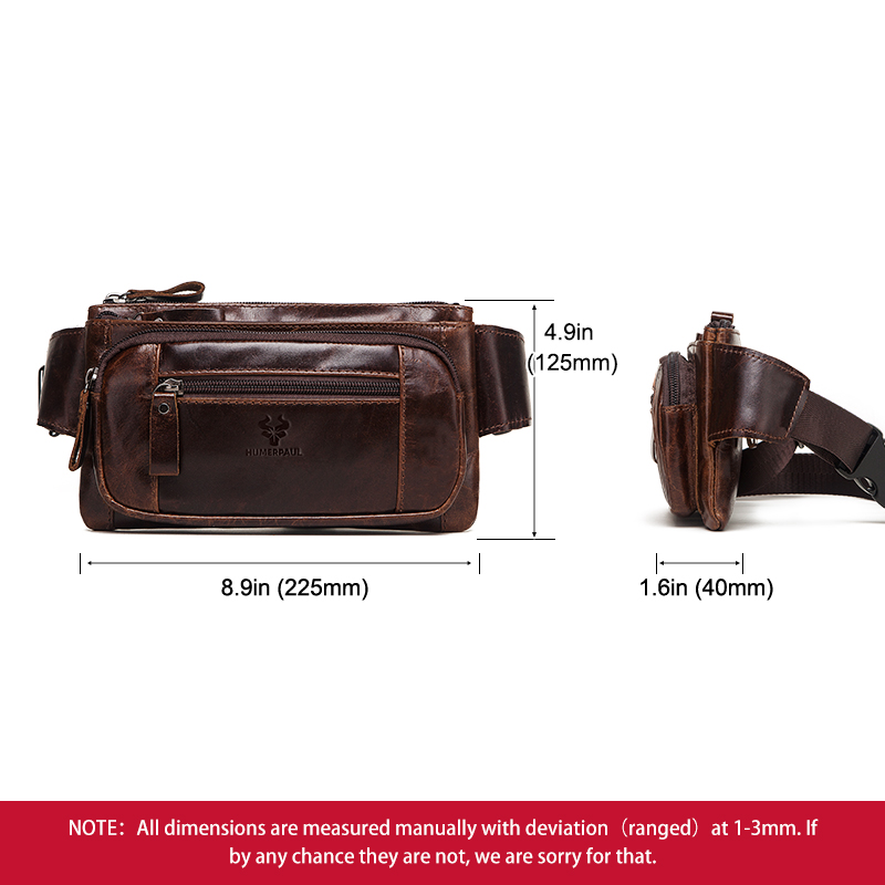 HUMERPAUL Men's Waist Fanny Pa - đánh giá và giá Saddle Bag Leather