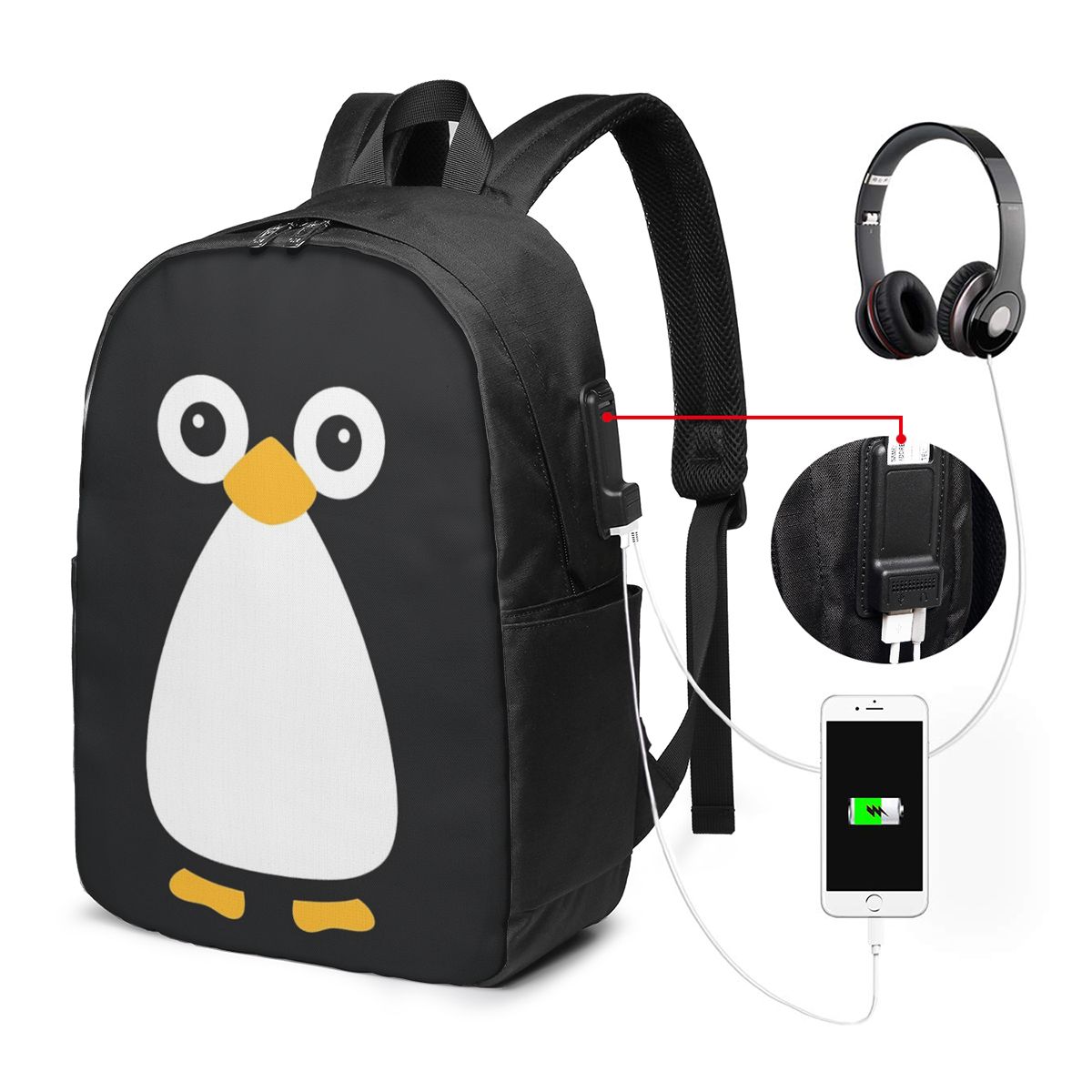 Cute Vector Penguin Backpack T - đánh giá và giá Woman In Bag