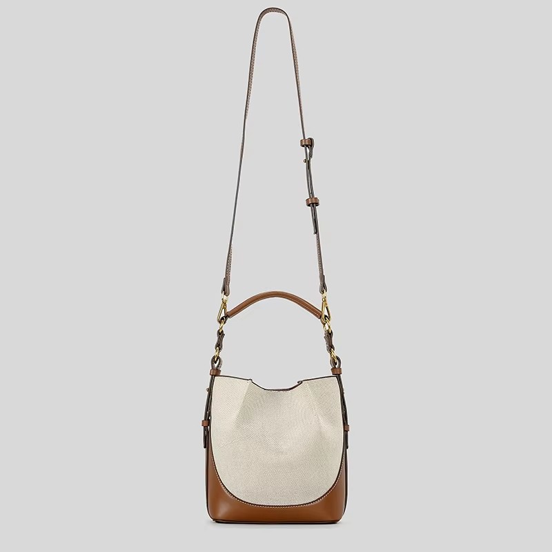 Fashion Panelled Canvas Bucket - đánh giá và giá Women Bags Zara