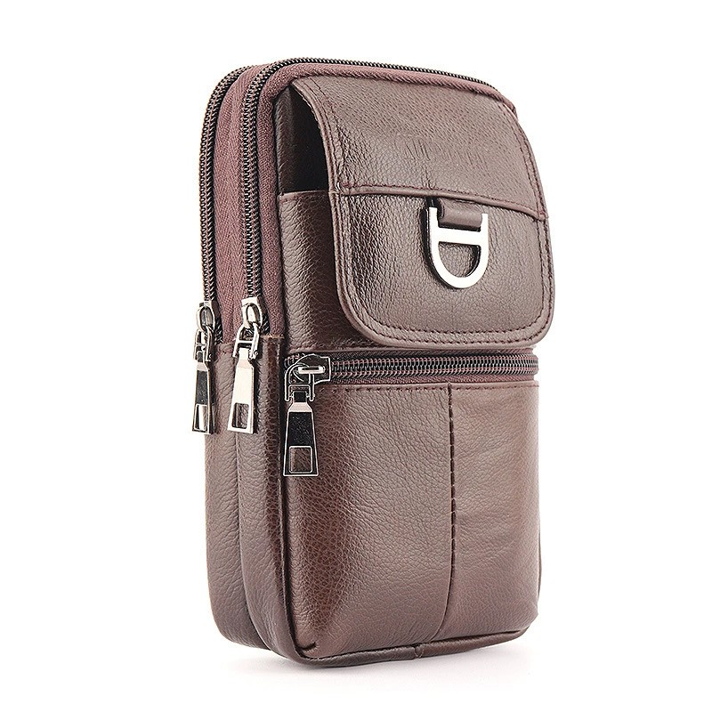 Men's leather waist bag - Larg - đánh giá và giá Saddle Bag Leather